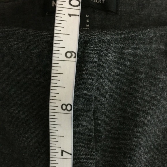 MNG Mango Ming Pants Womens Sz S Charcoal Gray Cotton Stretch Knit Skinny Slim - Picture 8 of 9